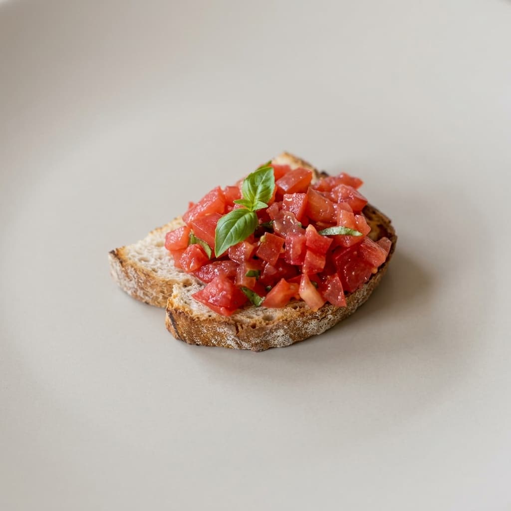 Брускетта с помидорами и базиликом 125гр. 1 шт.